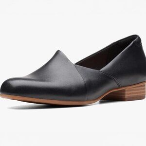 Clarks Women’s Black Leather Juliet Palm Loafer | Size 8 EUC